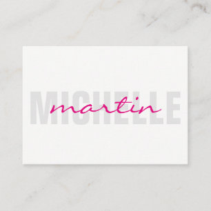 Bold and Cursive Text Business Card