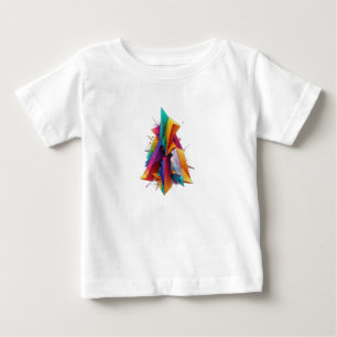 Bold and Dynamic "ANANT RAM BOSS" 3D Geometric Des Baby T-Shirt