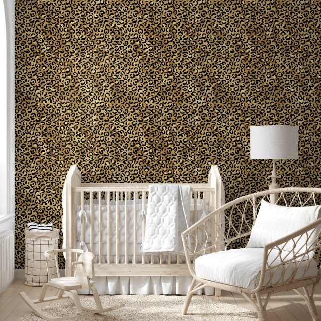 Bold and Glam Luxury Leopard Skin Wallpaper (Kids)