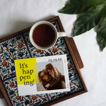 Bold and Joyful Save the Date Photo Card