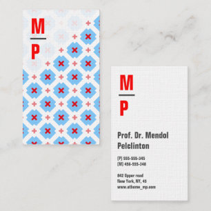 Bold and masculin business card