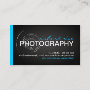 Bold and Modern Photographer Business Cards