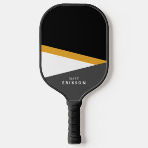 Bold and Modern Stripes With Custom Name Picklebal Pickleball Paddle