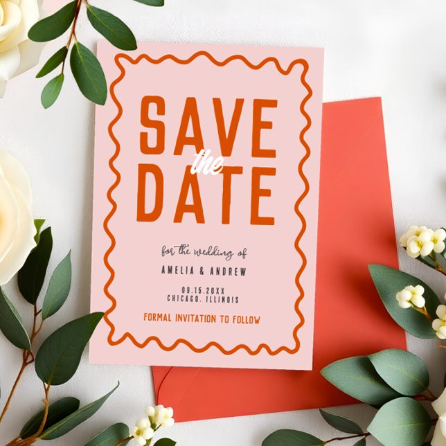 Bold and Modern Wedding Save The Date (Creator Uploaded)