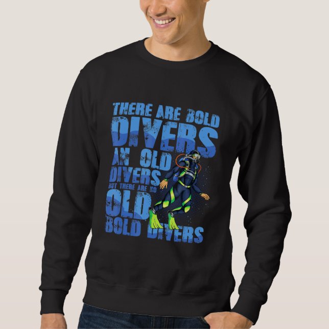 Bold And Old Divers For A Diver Sport Diver Snorke Sweatshirt (Front)