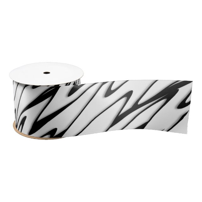 Bold and Sophisticated Modern Abstract   Satin Ribbon (Spool)