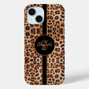 Bold and Stylish: Personalised Leopard Print  Case