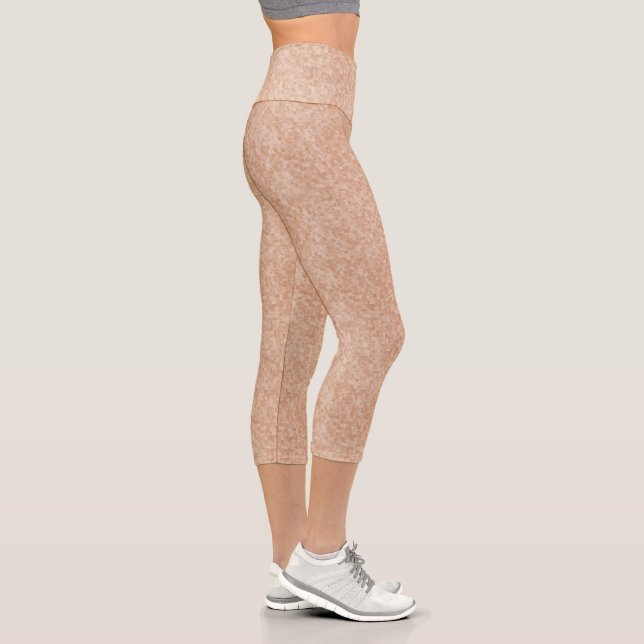 Bold and Stylish Tan Capris Leggings  (Right)