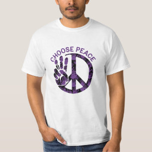 Bold and Whimsical Peace Lover Graphics T-Shirt