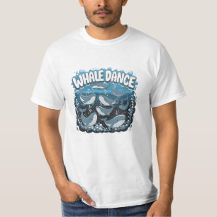 Bold and Whimsical Whale Art T-Shirt