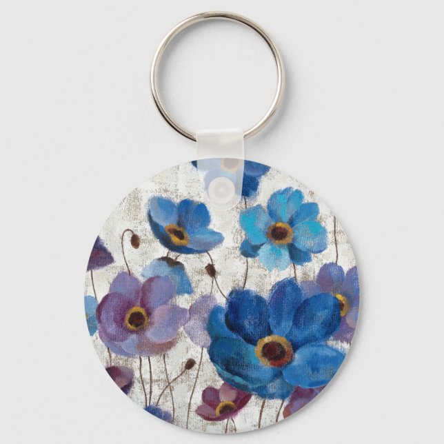 Bold Anemones Key Ring (Front)