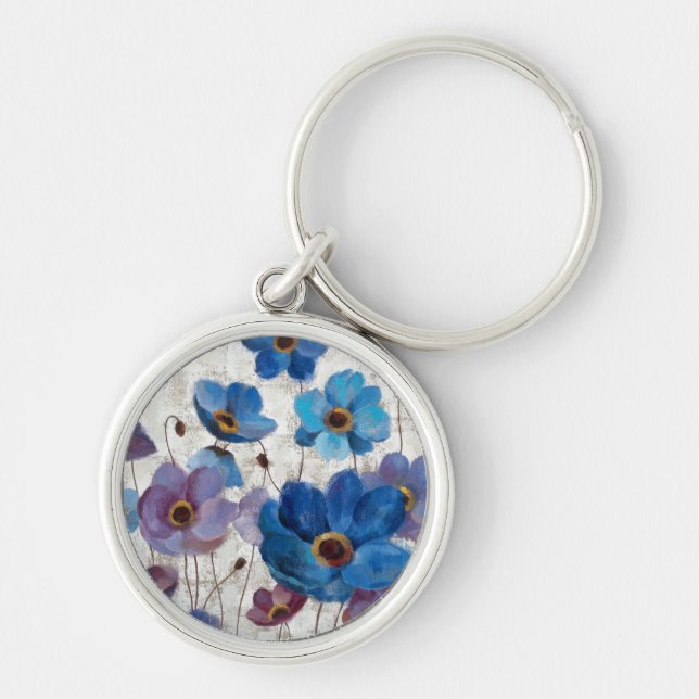 Bold Anemones Key Ring (Front)