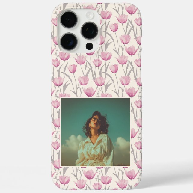 Bold Anniversary Keepsake Tulip Photo  Case-Mate iPhone Case (Back)