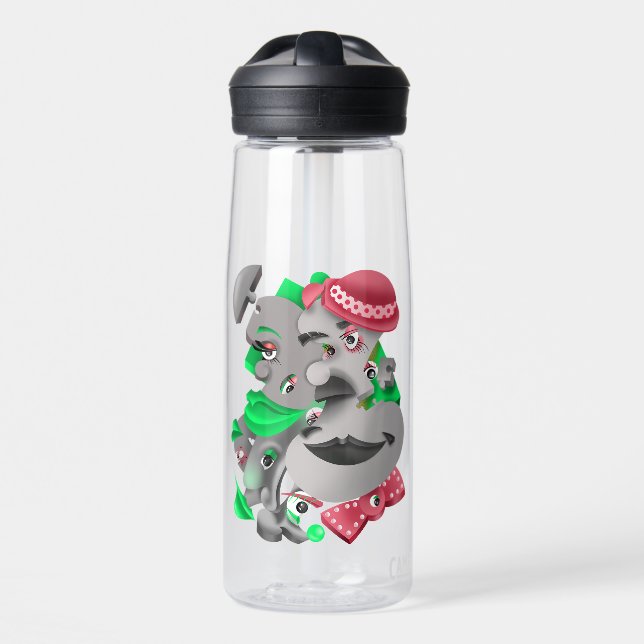 Bold & Artistic Water Bottle (Front)