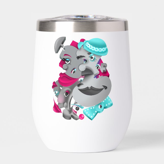 Bold & Artistic Water Bottle (Front)
