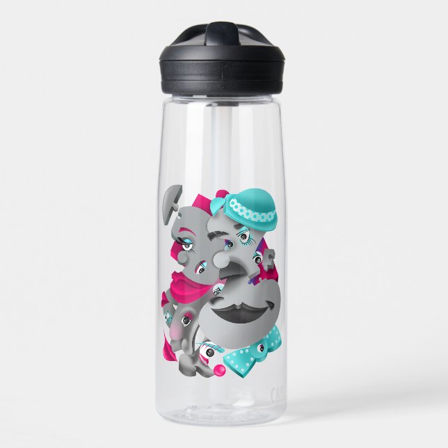 Bold & Artistic Water Bottle (Front)