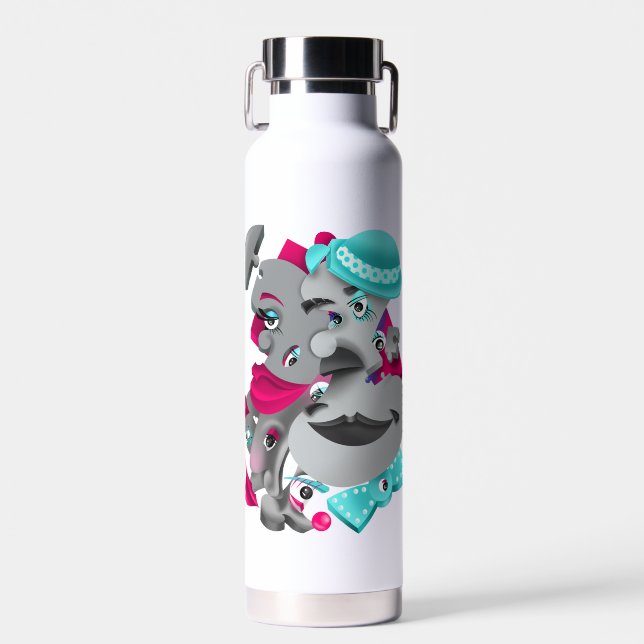 Bold & Artistic Water Bottle (Front)