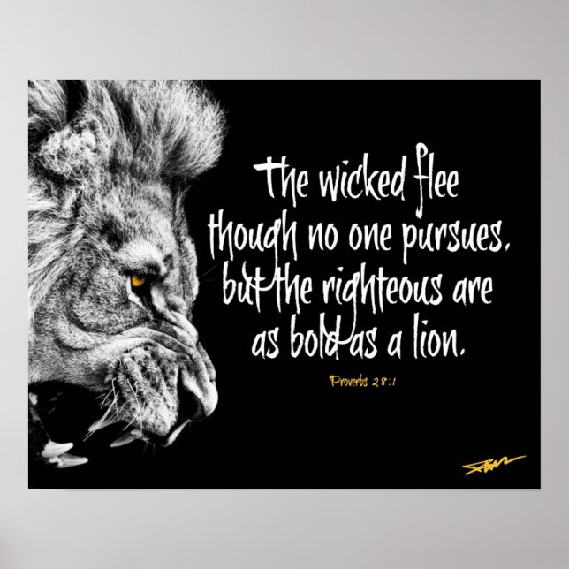 Bold As A Lion Poster (Front)