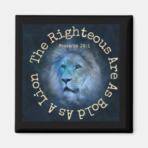Bold As A Lion Proverbs 28:1 Magnet