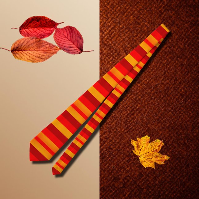 bold autumn stripes - vivid colours tie (Creator Uploaded)