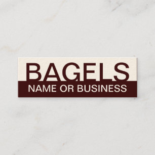 bold BAGELS Mini Business Card