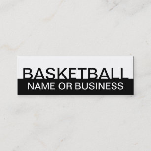 bold BASKETBALL (colour customisable) Mini Business Card