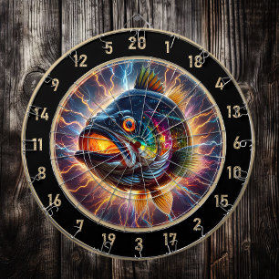 Bold Bass Dart Board Showpiece Creation