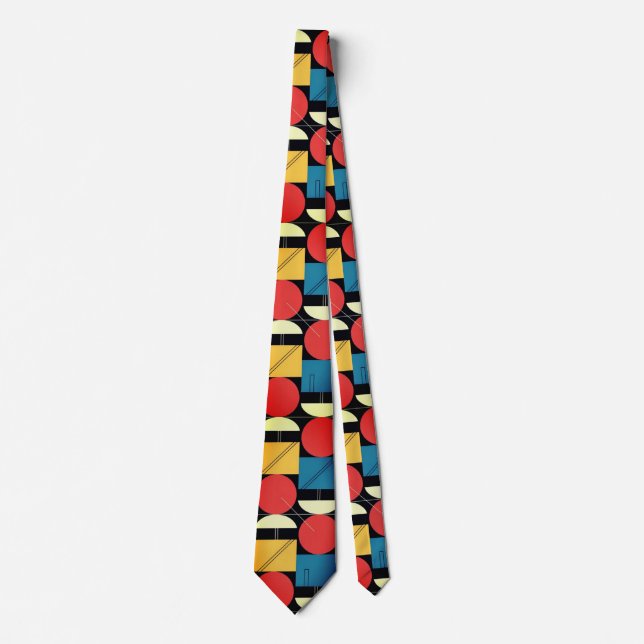 Bold Bauhaus Geometric  Tie (Front)