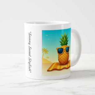 "Bold Beach Mood" Large Coffee Mug