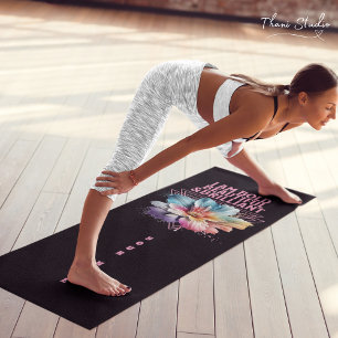 Bold Beautiful Brilliant Inspirational Woman Quote Yoga Mat