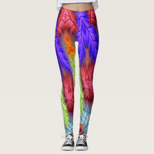 Bold & Beautiful colourful "Ratti_Creative_Arts" L Leggings