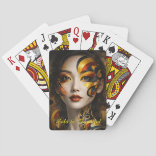 Bold & Beautiful, Gilded Reverie Muse Playing Cards