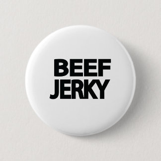 Bold Beef Jerky Typography 6 Cm Round Badge