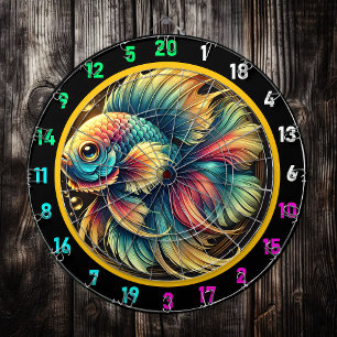 Bold Betta Dartboard Wall Accent