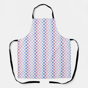Bold Bigender Pride Flag Colours Polkadots Apron