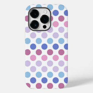 Bold Bigender Pride Flag Colours Polkadots Case-Mate iPhone 14 Pro Case
