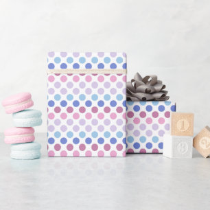 Bold Bigender Pride Flag Colours Polkadots Wrapping Paper