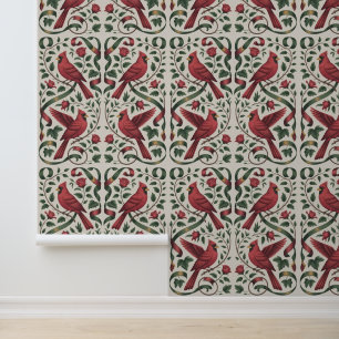 Bold Bird Maximalist Wallpaper