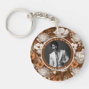 Bold Birthday Gifts For Dad Custom Photo Key Ring