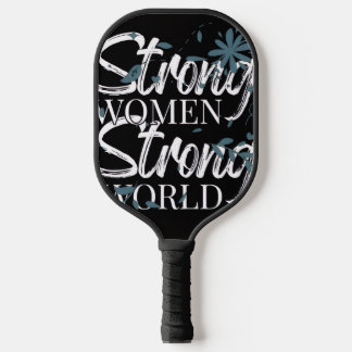 Bold Black and White Abstract Typography Custom Sk Pickleball Paddle