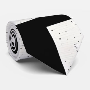 Bold Black and White Artistic Grid Neck Tie