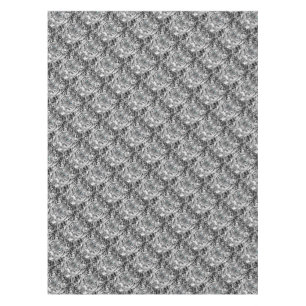 Bold Black And White Blue Eyes Tiger Tablecloth