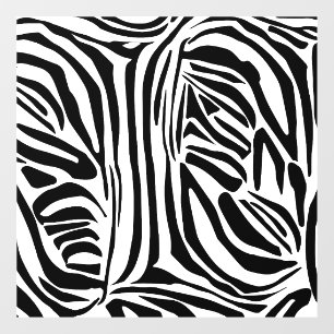 Bold Black and White Zebra Print Pattern