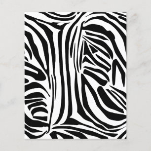 Bold Black and White Zebra Print Pattern