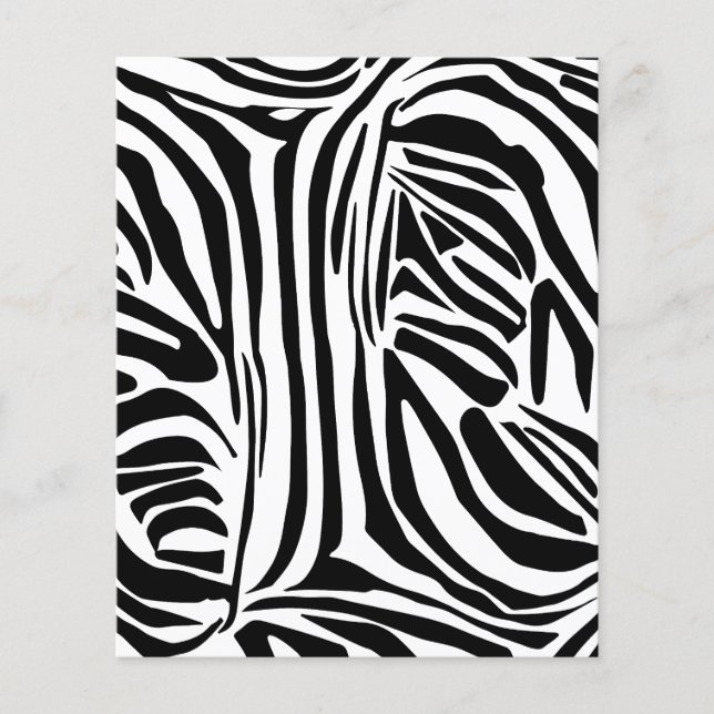 Bold Black and White Zebra Print Pattern (Front)