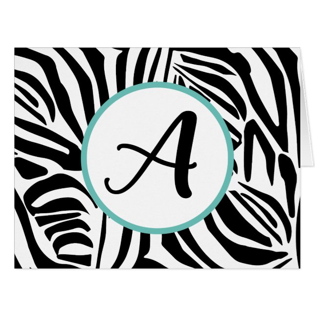 Bold Black and White Zebra Print Pattern (Front Horizontal)