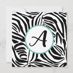 Bold Black and White Zebra Print Pattern