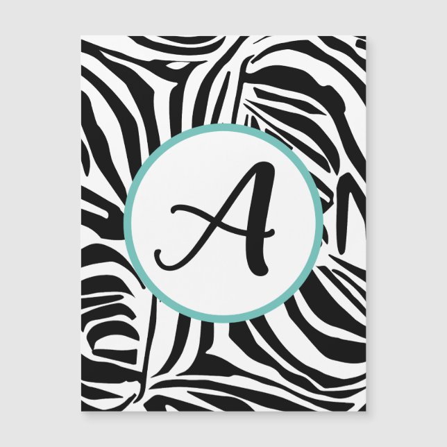 Bold Black and White Zebra Print Pattern (Front)