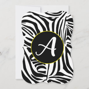Bold Black and White Zebra Print Pattern