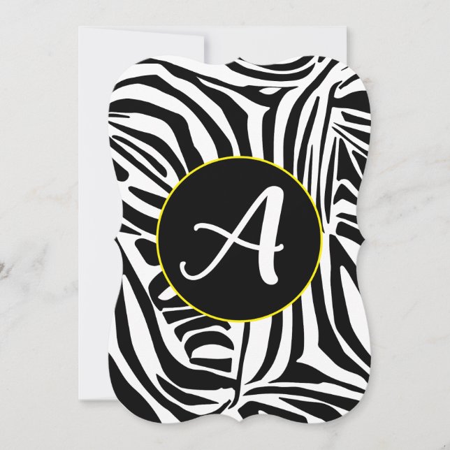 Bold Black and White Zebra Print Pattern (Front)